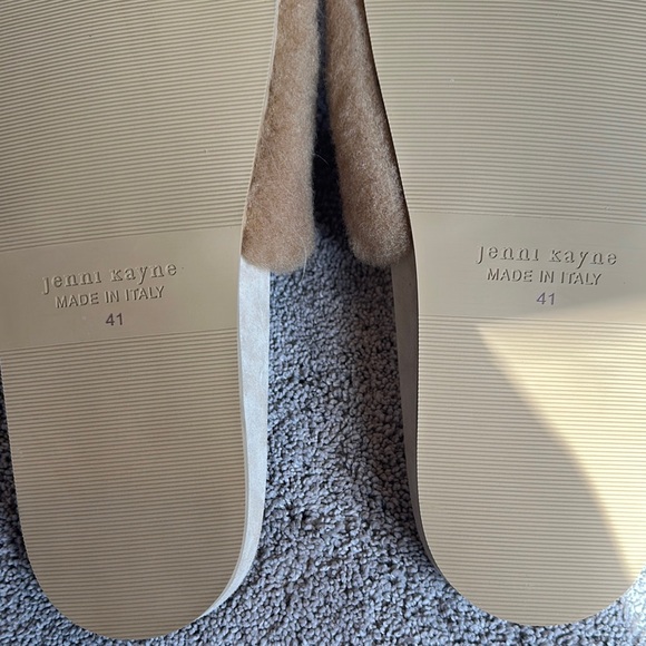 Jenni Kayne Tan Shearling Slides - Picture 2 of 2